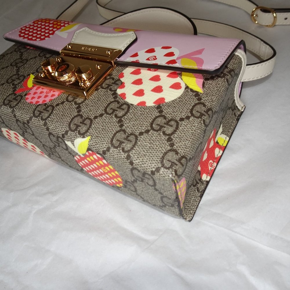 Gucci Les Pommes Padlock Mini Bag Apple 652683 - Picture 6 of 14